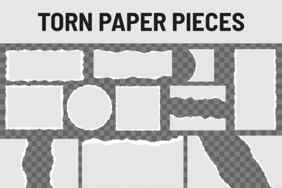 Download Torn Paper Pieces Transparent Background - Transparent Collection