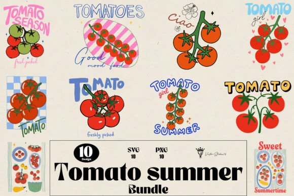 Download Tomato Summer SVG PNG Bundle - Premium Resources