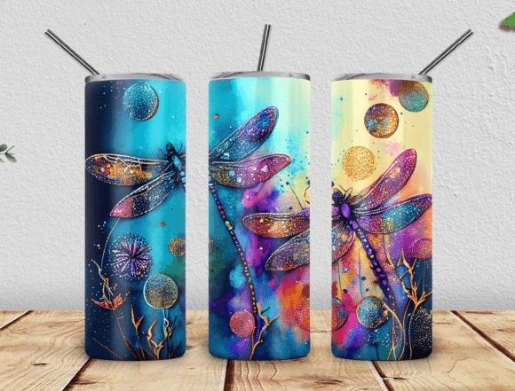 Download Dragonflies 20oz Sublimation Skinny - Sublimation skinny Collection