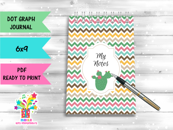Download CACTUS PRINTABLE NOTES Dot Graph Journal - Cactus printable Collection
