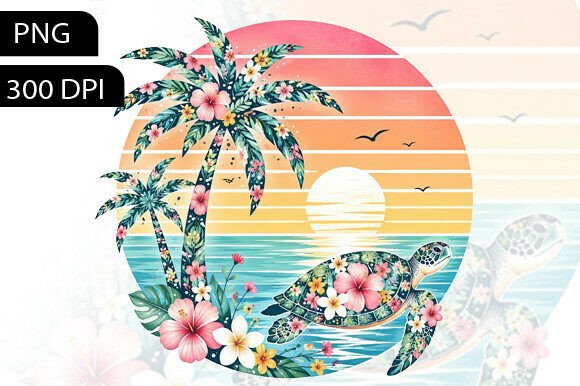 Download Summer Turtle PNG Transparent Background - Premium Resources