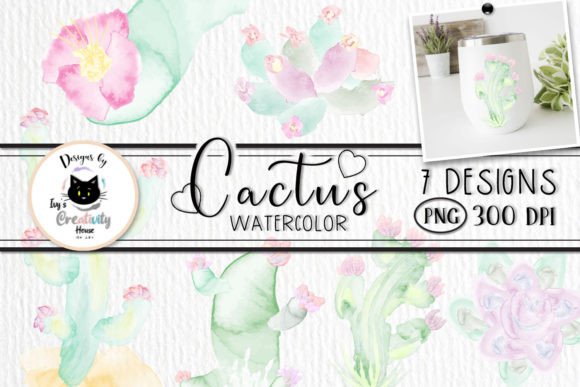 Download Watercolor Cactus Clipart | Succulents - Watercolor cactus Collection