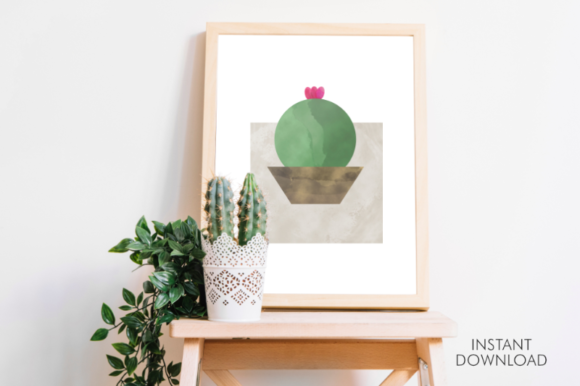 Download Abstract Cute Cactus Printable Decor Art - Cactus printable Collection
