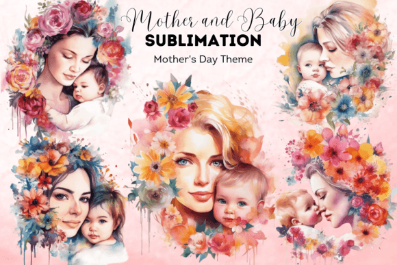 Download Mother and Baby Sublimation Designs - Baby sublimation designs Collection